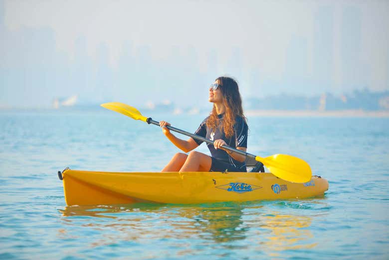Dubai in kayak