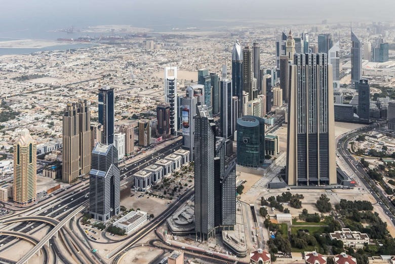 Panoramica di Dubai
