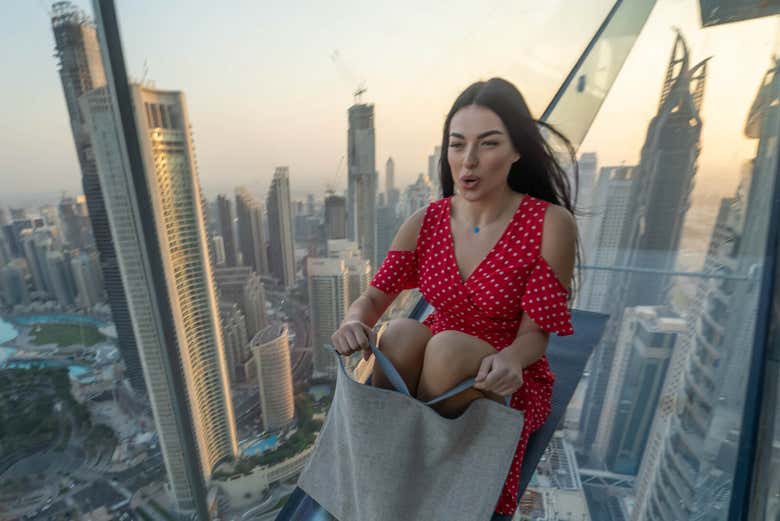 Lo scivolo dello Sky Views Observatory