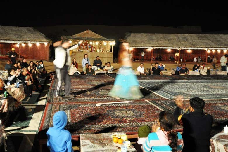 Belly dancing in the camp