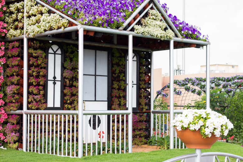 Espectáculo de flores y arte floral del Butterfly Garden Dubái