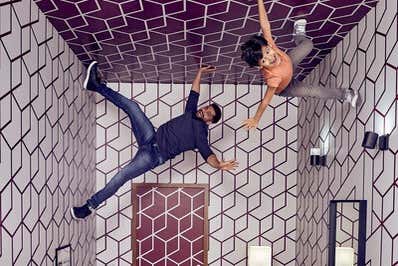 Foto en la sala antigravedad