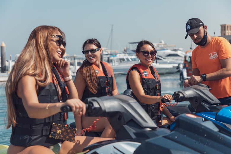 Learning how to drive the jet skis