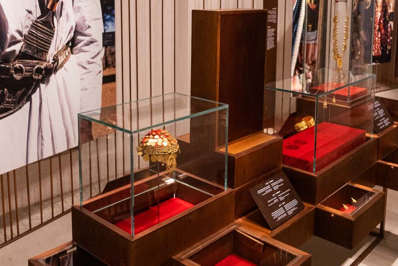 Exposición de joyas en el Museo Al Shindagha