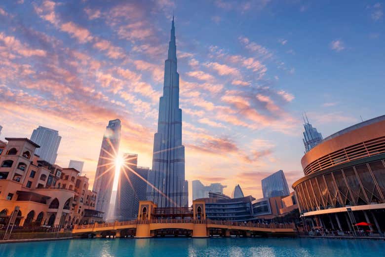 Le bâtiment Burj Khalifa
