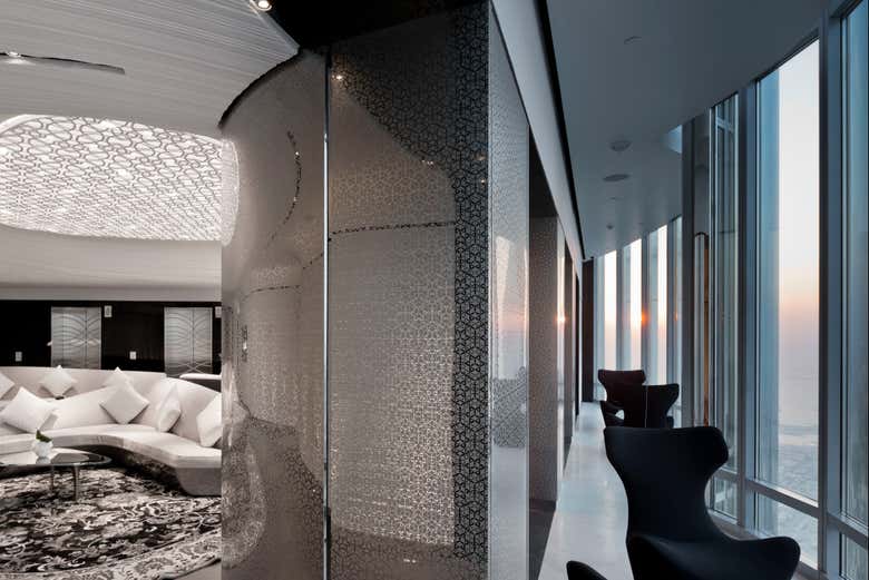 Sala lounge do Burj Khalifa