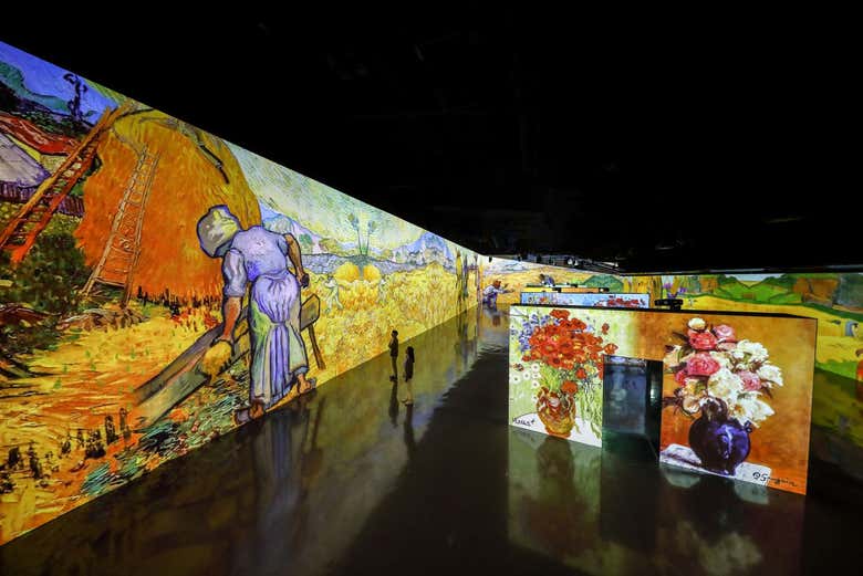 As obras de arte da sala Jardim
