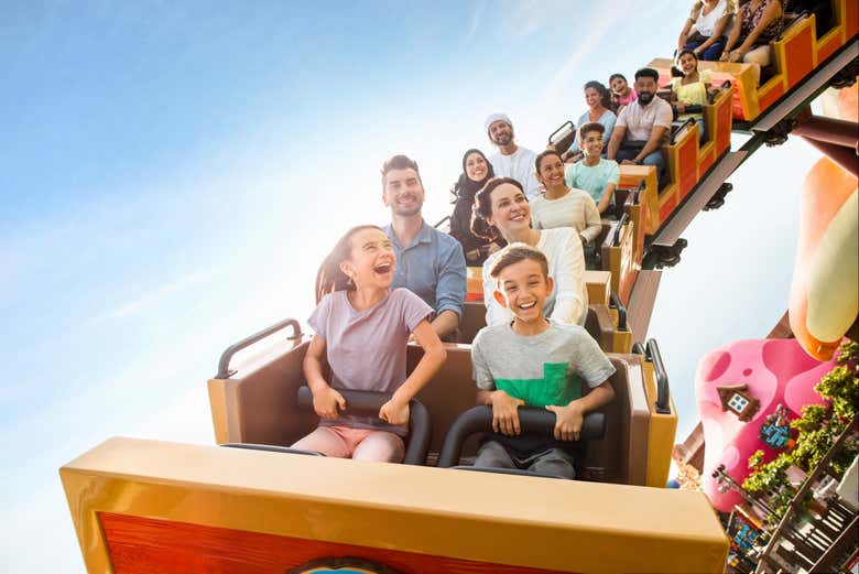 Feel the adrenaline on the roller coasters