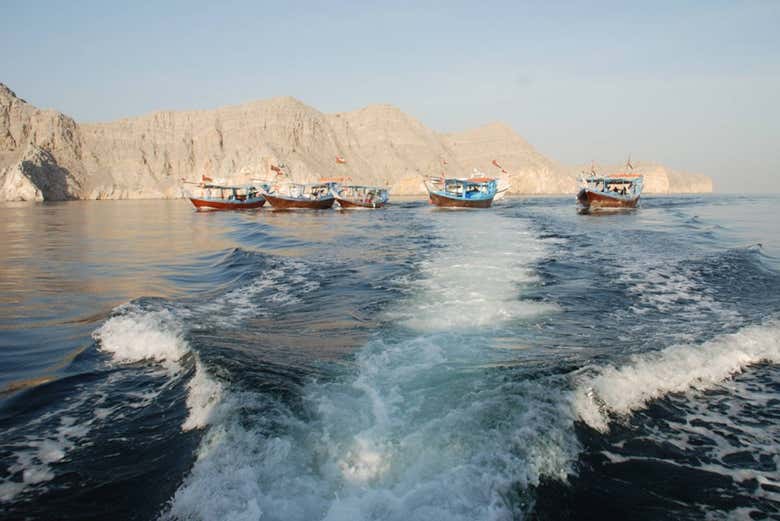 Paisagem típica de Musandam