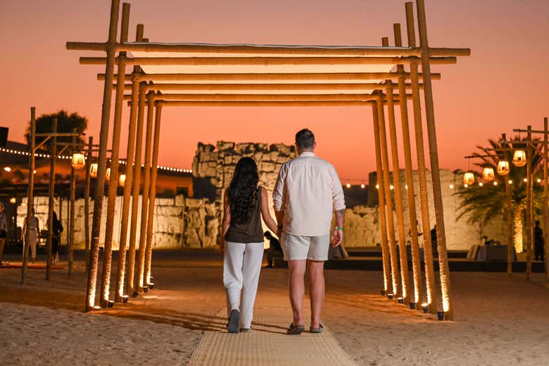 El paisaje en Fort Lisaili al caer la noche es mágico
