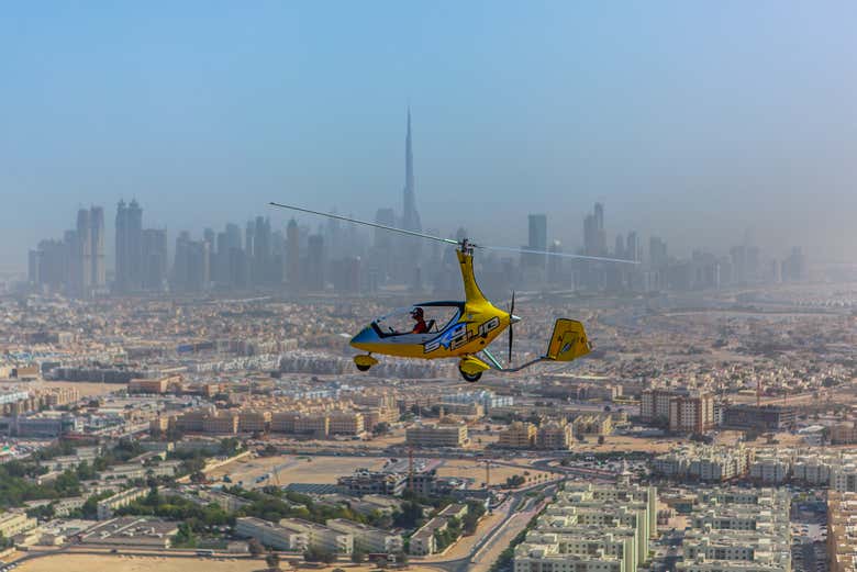 A breath-taking view of the city from the air