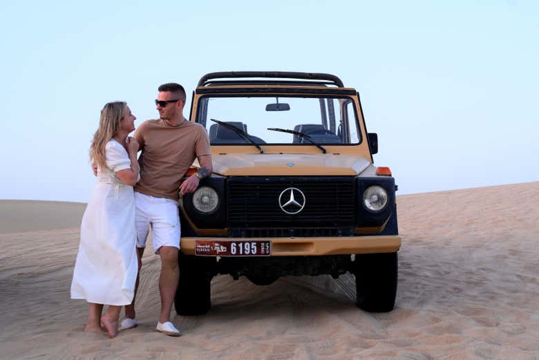 Riding the dunes in a 4x4