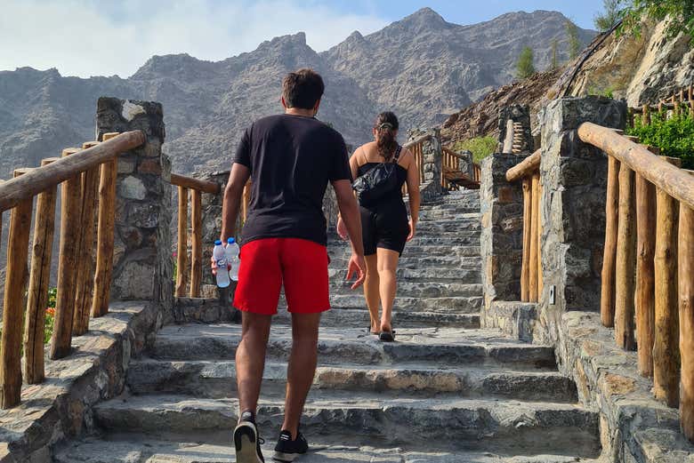 Subiendo hasta el mirador