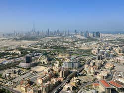 Dubai vista do helicóptero
