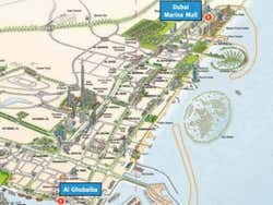 Mappa di Dubai