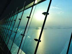 Palm Jumeirah vista do Sky Bar, Burj Al Arab