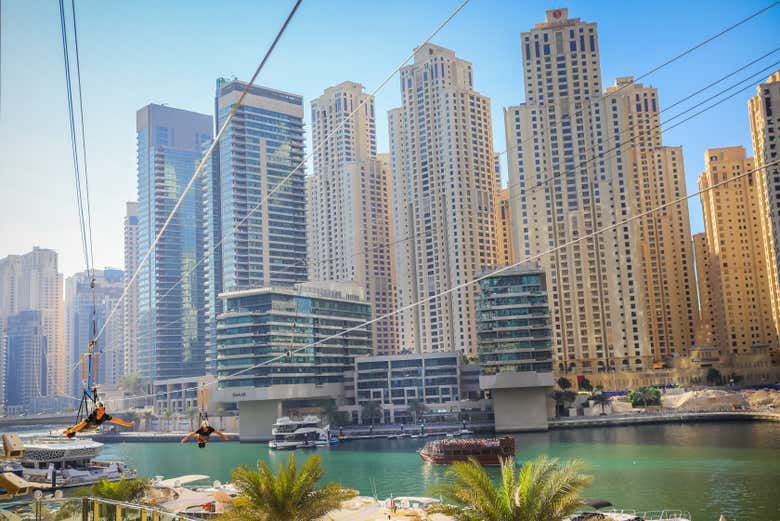 Zip line in Dubai