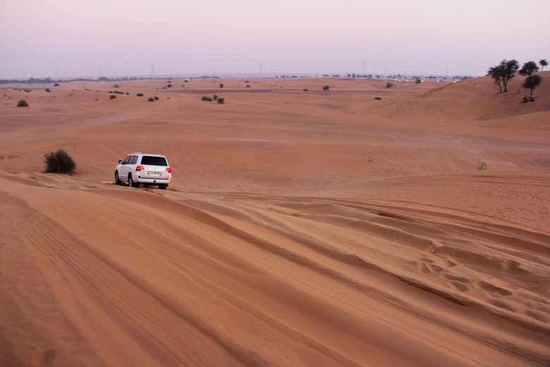 Recorriendo el desierto de Dubái