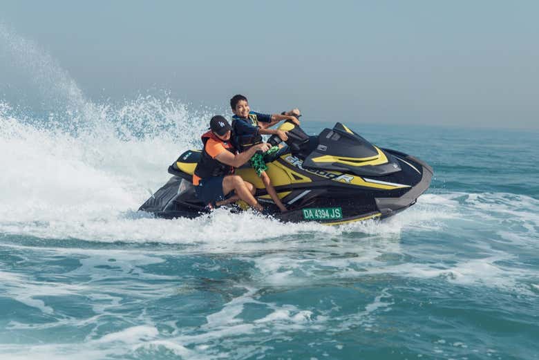 Cruising along the coast of Dubai