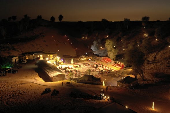 Cena en el desierto de Ras al Khaimah