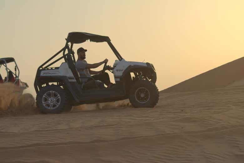 Durante o tour de buggy