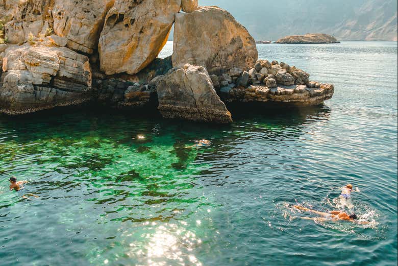 Praticando snorkel