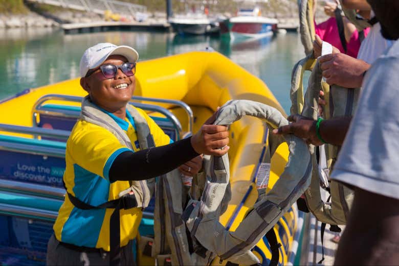 Preparándonos para el paseo