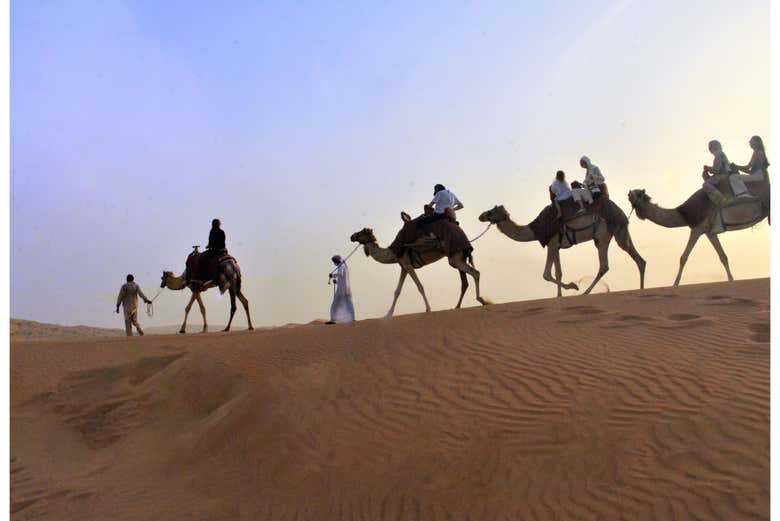 Percorrendo o deserto de Ral al Khaimah