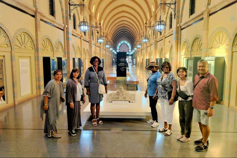 Durante la visita al Museo de la Civilización Islámica