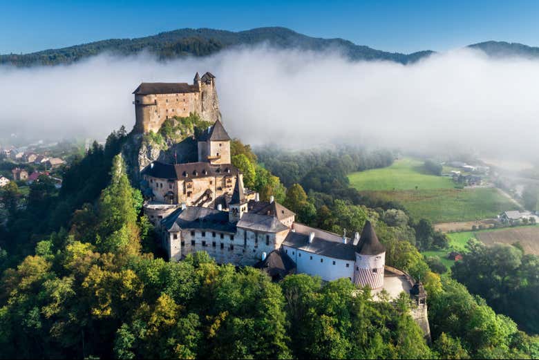 La imponente fortaleza del Castillo de Orava