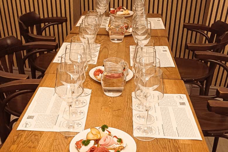 La mesa preparada para vosotros