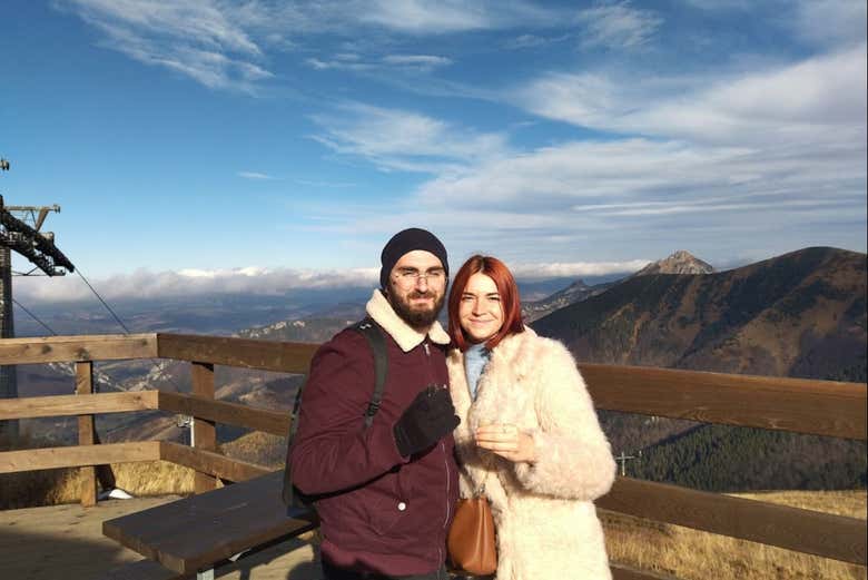Foto de recuerdo en el Parque Nacional Mala Fatra