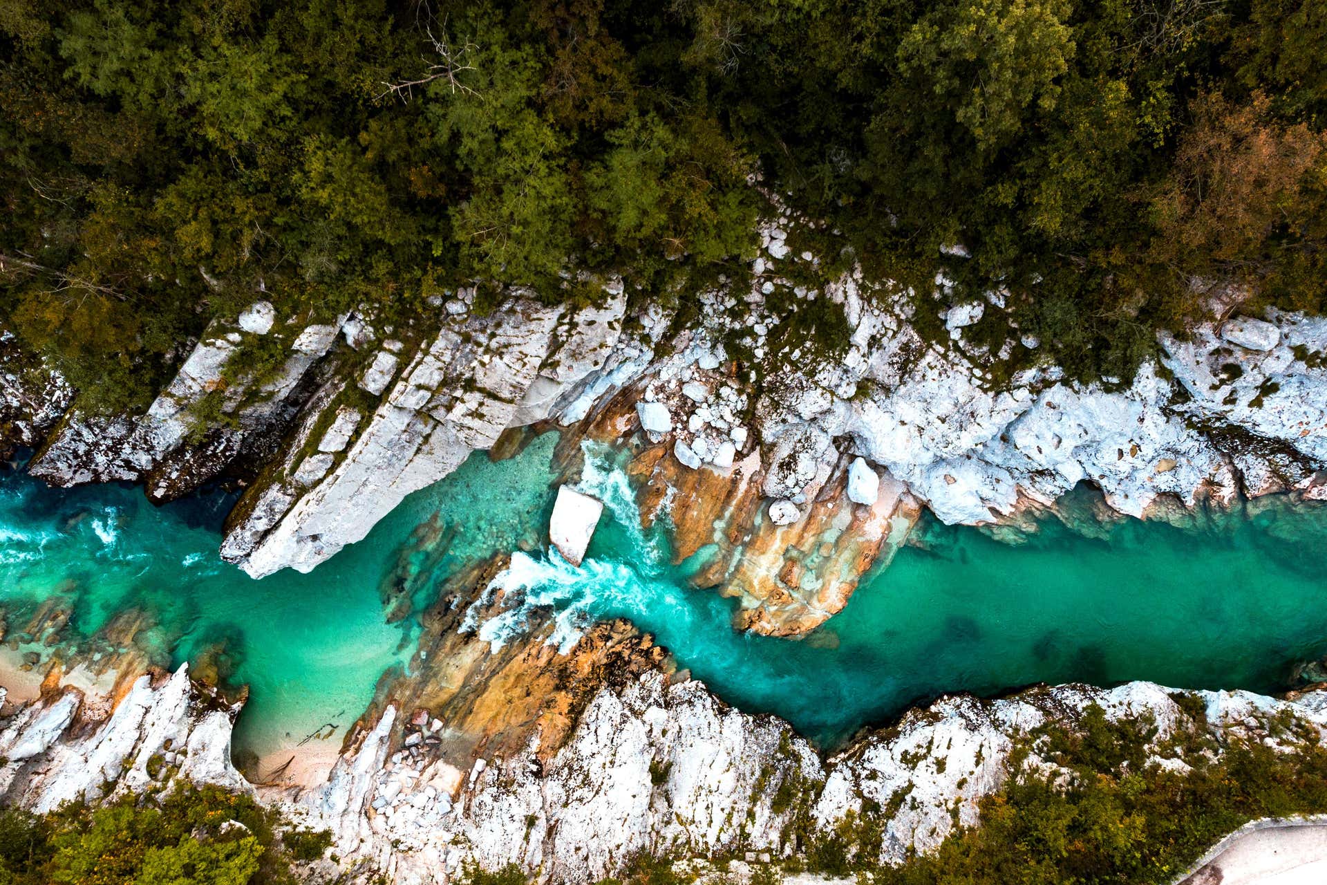 Canyoning in the Soca Gorge