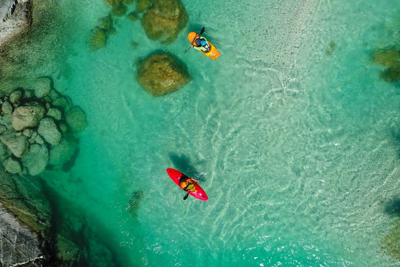 Navegando por el río Isonzo