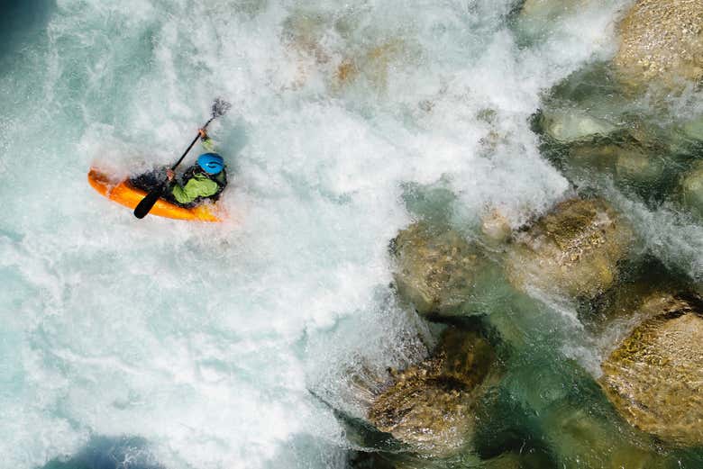 Descenso en kayak