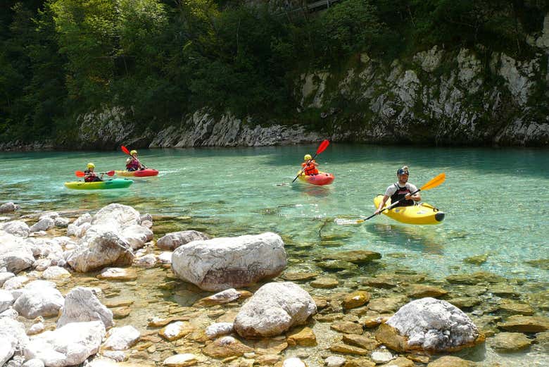 ¡Momento foto en el kayak!