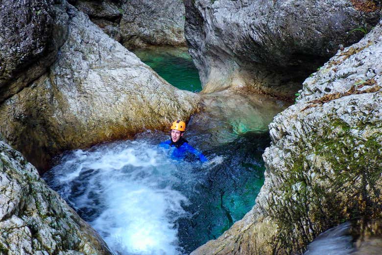 Un bel tuffo rinfrescante
