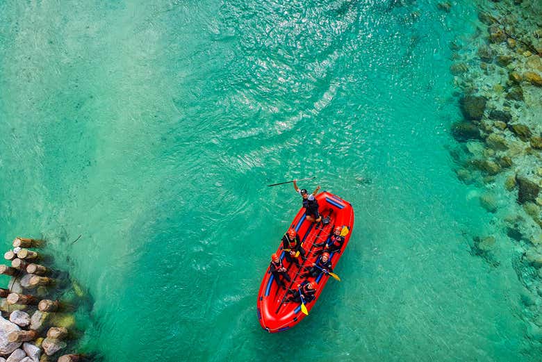 Navegando por el río Isonzo 