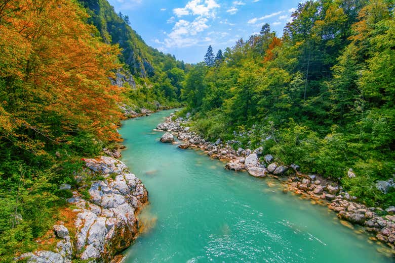 Vistas del río Isonzo