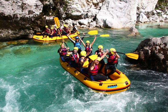 Rafting en el río Isonzo