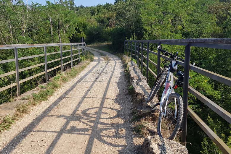 Bicycle on the Parenzana Route