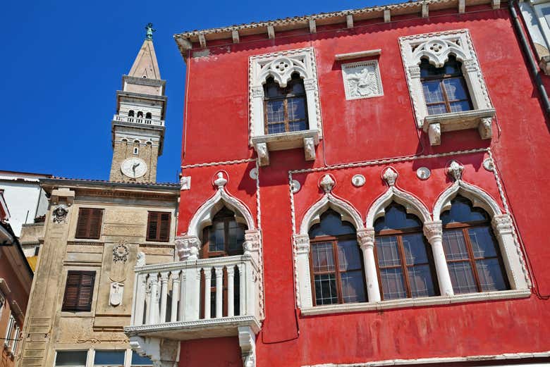 Arquitectura veneciana en Piran