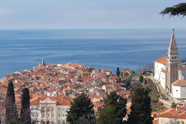 Piran se encuentra en la costa eslovena