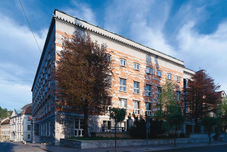 Un bâtiment de Ljubljana