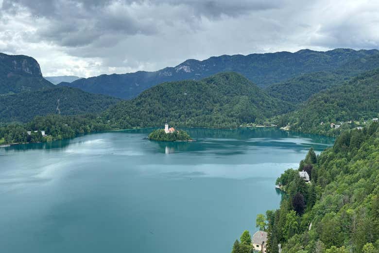 Panorámica del lago Bled