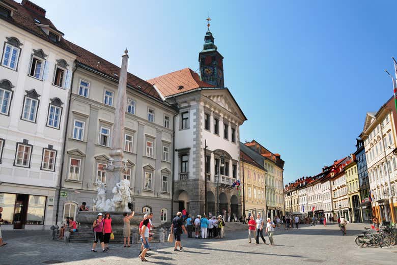 La place de Ljubljana