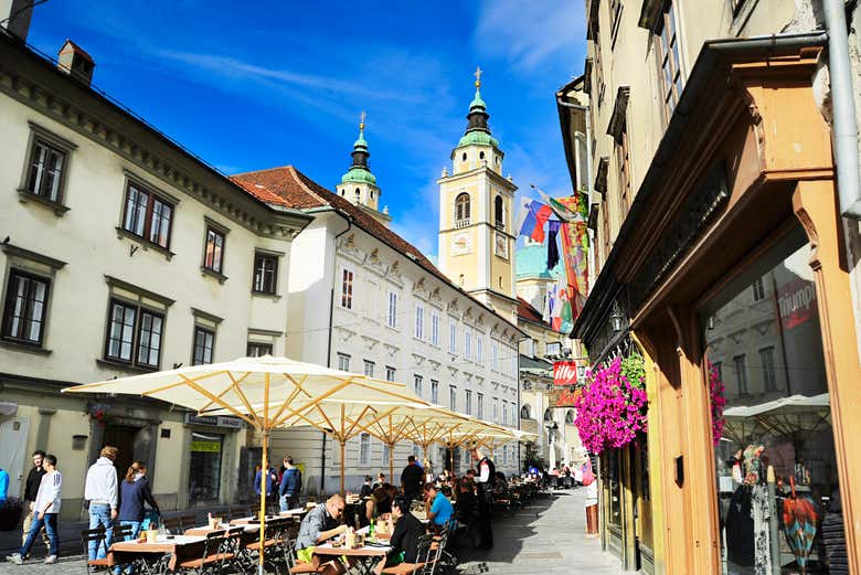 Une rue de Ljubljana