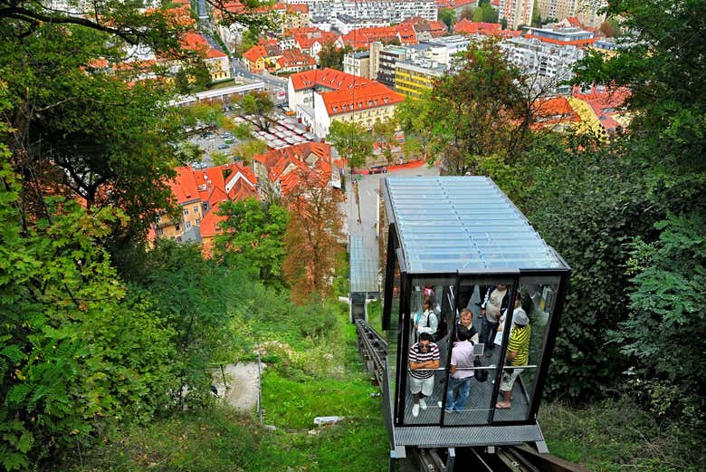 Funiculaire du château de Ljubjlana