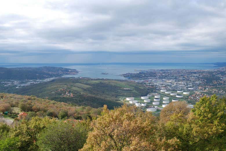 Panoramica di Socerb dal castello