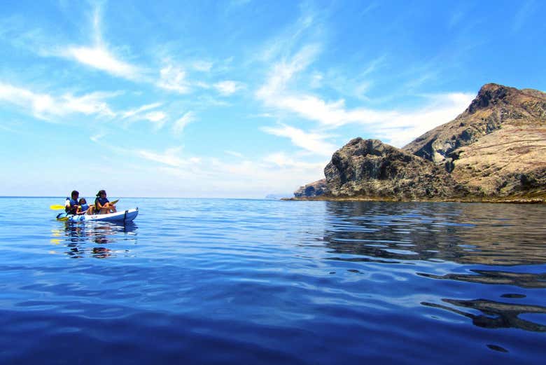 Kayak en famille